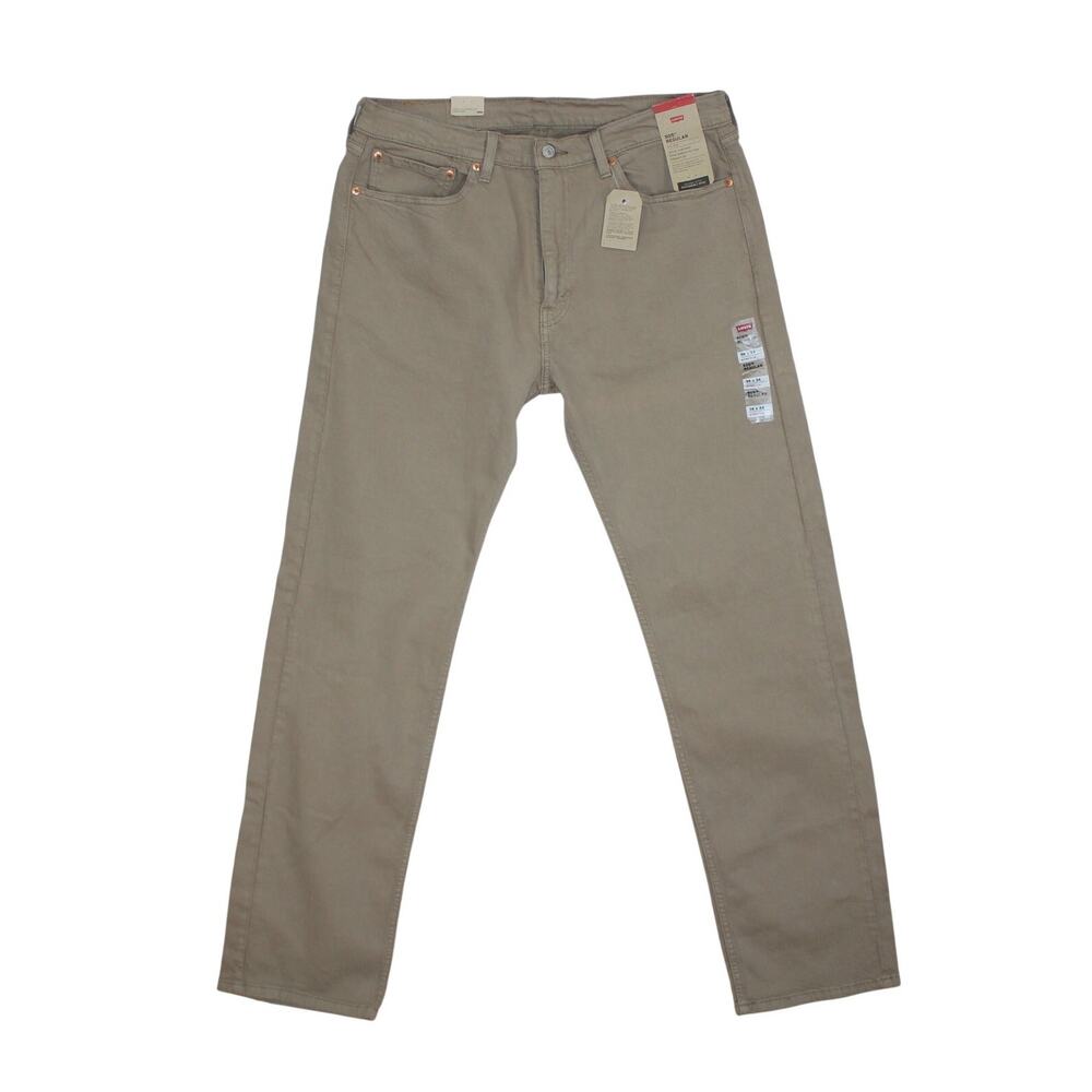 Levi's 505 36x34 New Tan Canvas Regular Fit Workwear Men's Denim Jeans - Picture 3 of 9